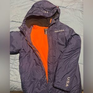 Boys Navy/Orange Large 14/16 Nautica Jacket